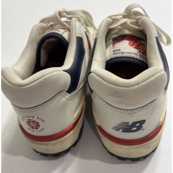 New Balance x Aime Leon Dore 550 Sneakers in White Navy Red main image 7